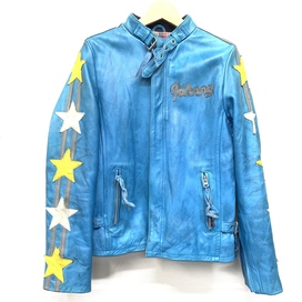 ショットの国内正規品　水色　3161001　クラシックレーサー　ジョニースペシャル　レザージャケットの買取実績です。