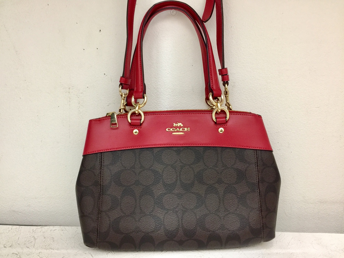 ⭐︎COACH コーチ レザー ボディバッグ レガシー ブラウン レッド