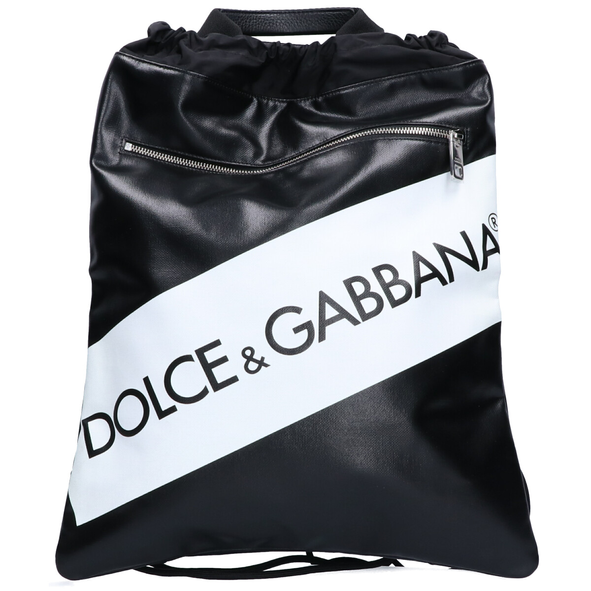 ドルチェ&ガッバーナのブラック×ホワイト　ロゴデザイン　バックパック/ナップサックの買取実績です。
