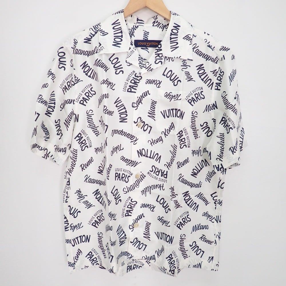 ルイヴィトンのHES22W シルク ロゴ総柄 オープンカラー半袖シャツの買取実績です。