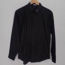 ディオールオムの黒 ロゴ刺繍 長袖シャツを買取させていただきました。銀座本店状態は中古美品