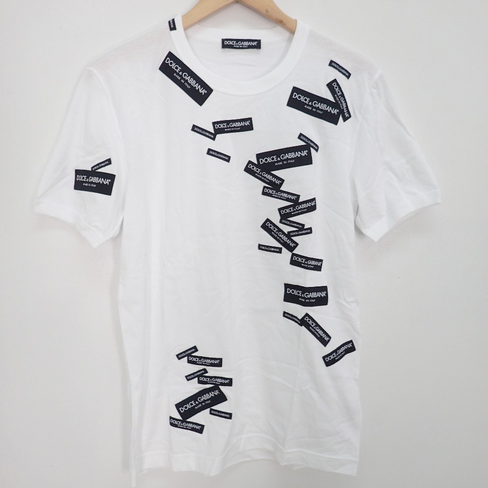 ドルチェ&ガッバーナの正規 19年春夏 ロゴチケットパッチ クルーネック 半袖Tシャツの買取実績です。
