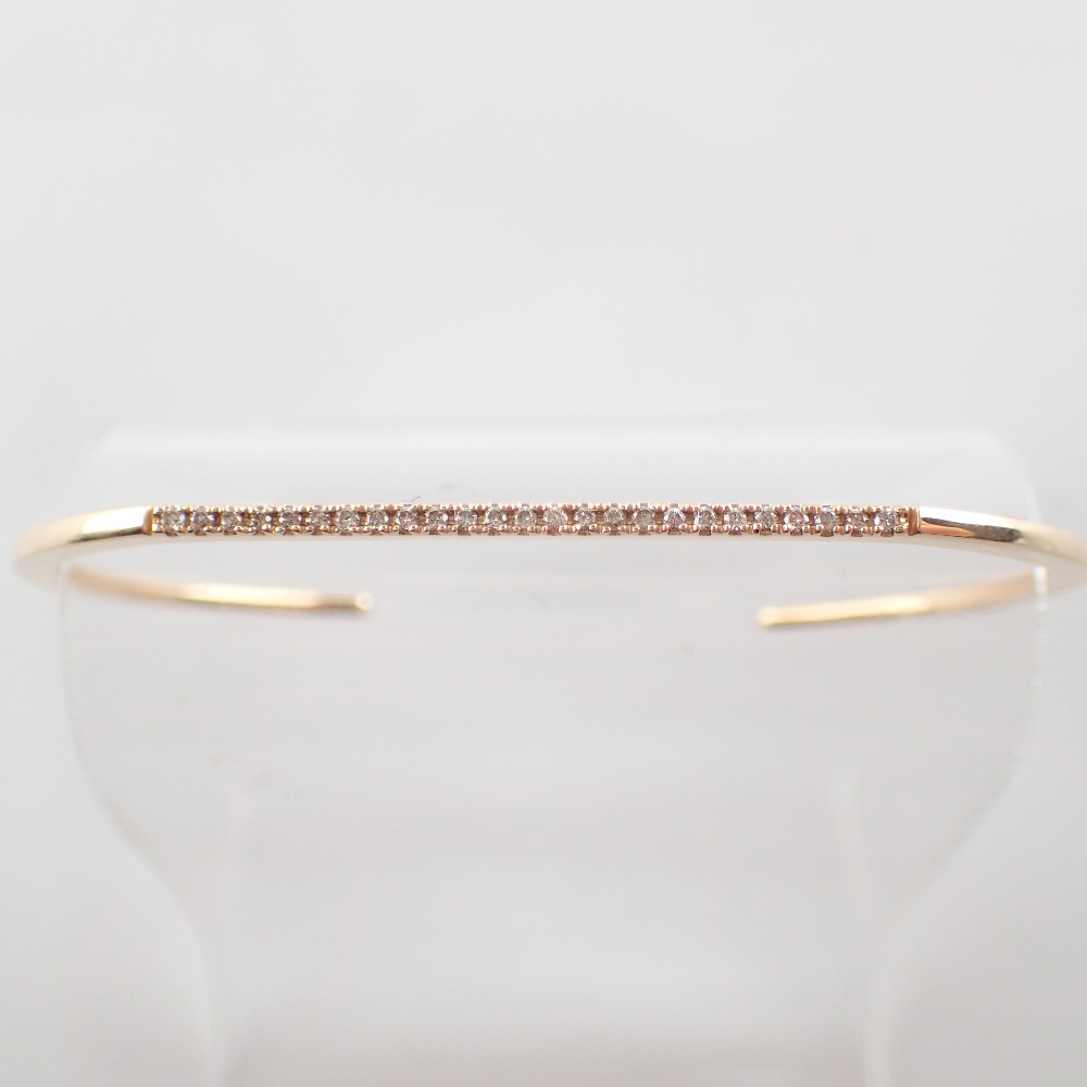 ヒロタカのK10 0.12ct Gossamer Diamond Bar Bangle ゴサマー ダイヤモンドバングルの買取実績です。