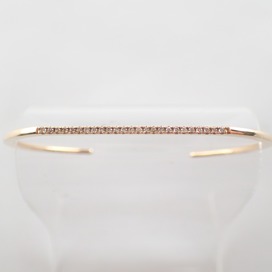 ヒロタカのK10 0.12ct Gossamer Diamond Bar Bangle ゴサマー ダイヤモンドバングルの買取実績です。