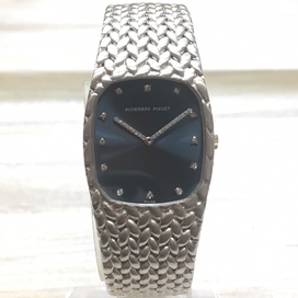 2886のB8198 750WG 12P/二針 ダイヤモンドインデックス 金無垢の手巻き腕時計の買取実績です。