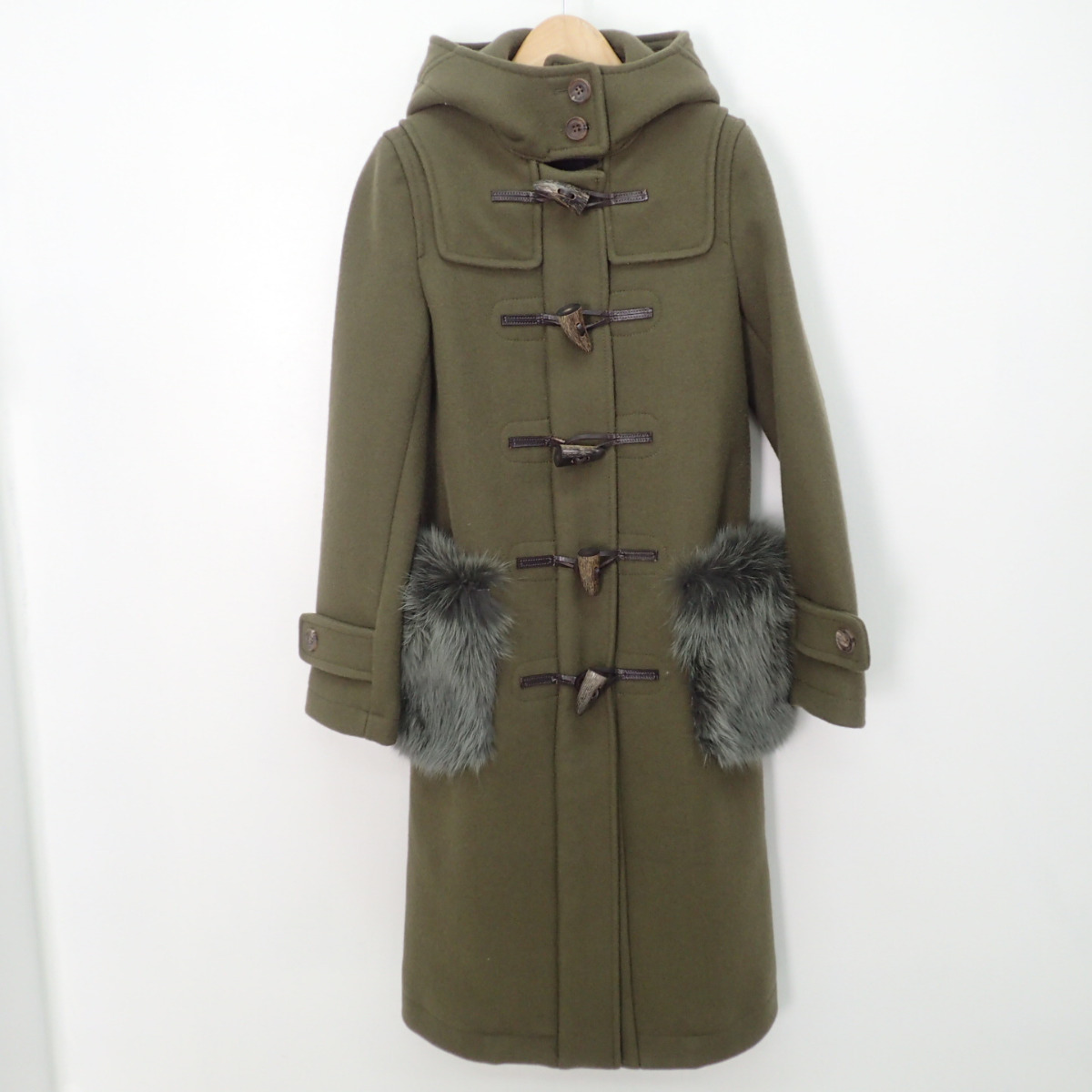 ボーダーズアットバルコニーの17AW BD1721-3A-22 DUFFLE COAT フォックスファーポケット カシミアメルトンウール ダッフルコートの買取実績です。