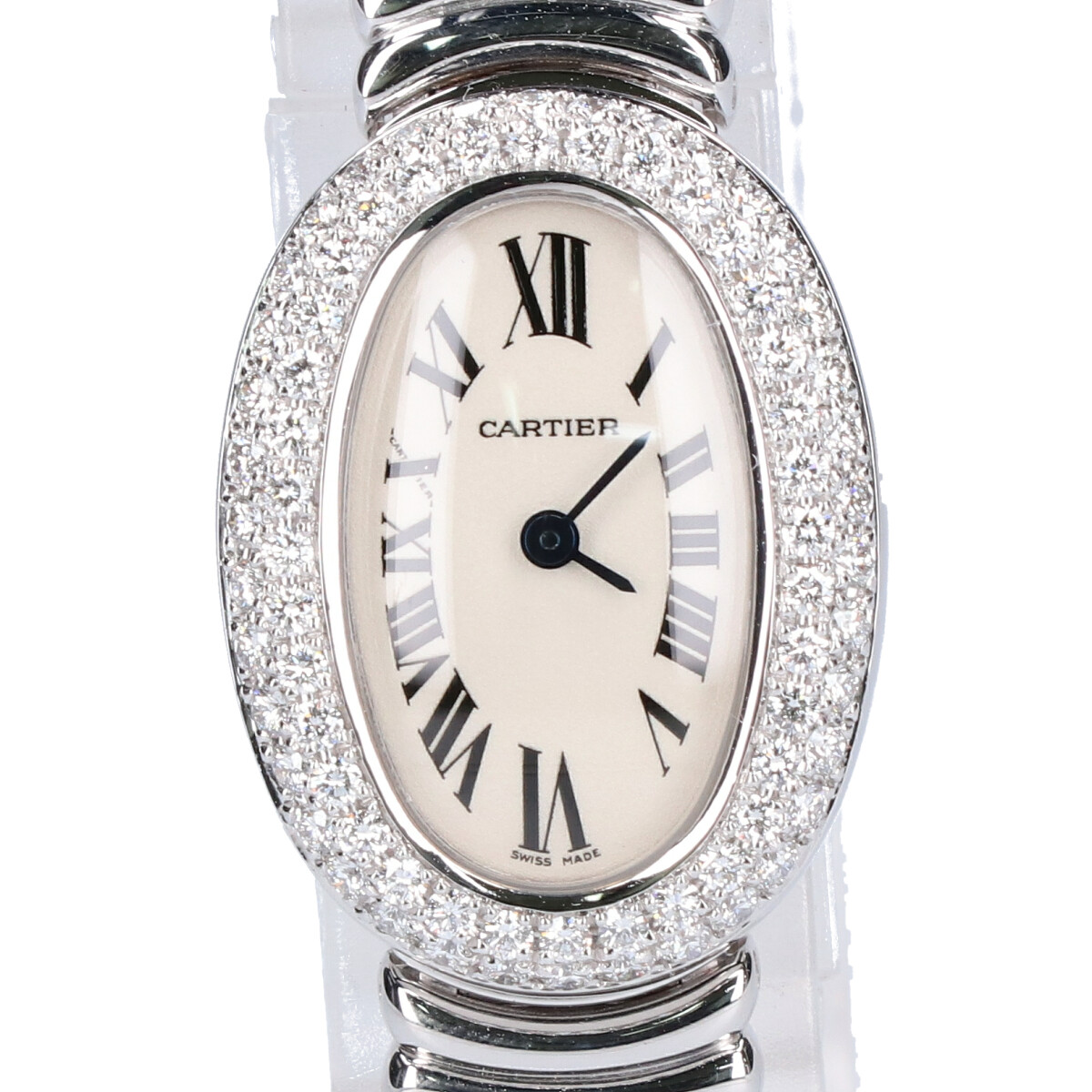 カルティエのWB5095L2 2重ダイヤ ミニベニュワール クオーツ 腕時計の買取実績です。