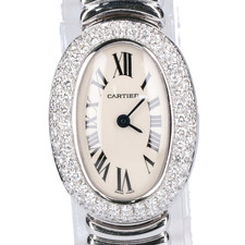 カルティエのWB5095L2 2重ダイヤ ミニベニュワール クオーツ 腕時計をお買取しました。エコスタイル広尾店です。状態は若干の使用感がある中古品です。