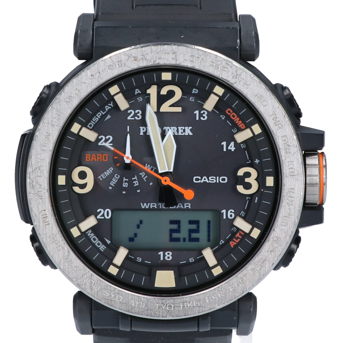 カシオのPRG-600-1JF PRO TREK プロトレック タフソーラー トリプルセンサー 時計の買取実績です。