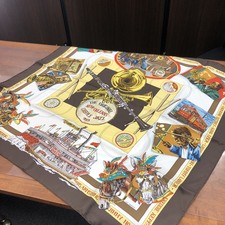 大阪心斎橋店にて、エルメスの大判スカーフのTHE ORIGINAL NEW ORLEANS CREOLE JAZZ(オリジナル ニューオーリンズ クレオール ジャズ)、カレ90を高価買取いたしました。状態は傷などなく非常に良い状態のお品物です。