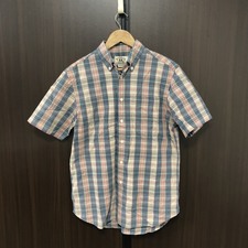 ラルフローレン ブルー×ホワイト×ピンク　ボタンダウン　半袖チェック柄シャツ 買取実績です。