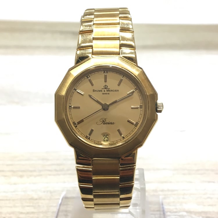 ボーム&メルシエの時計のリビエラ 87011.900 K18金無垢 腕時計の買取