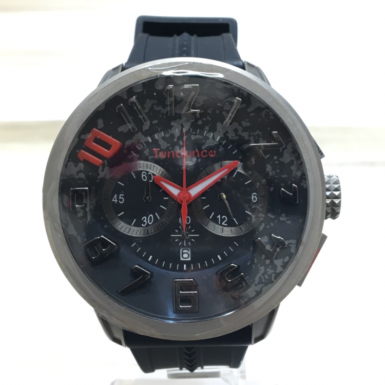 テンデンスのTY046020 10周年記念 チタニウム ミリデッドエディション クロノグラフ クオーツ腕時計の買取実績です。