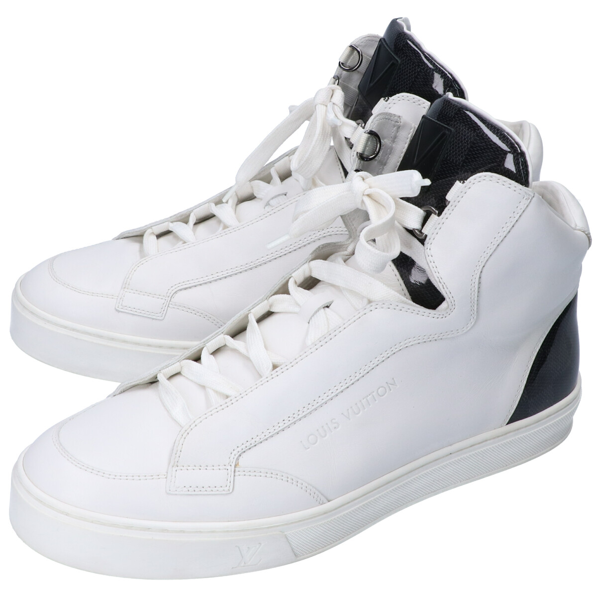 ルイヴィトンの靴の14年製 レザー×ダミエグラフィット ハイカットスニーカー メンズの買取価格・実績 2020年9月29日公開情報｜ブランド品