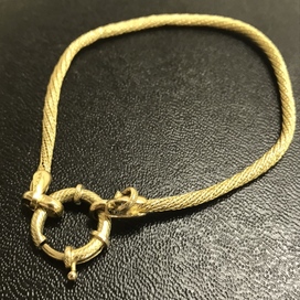 金のK18 メッシュチェーン ブレスレットの買取実績です。