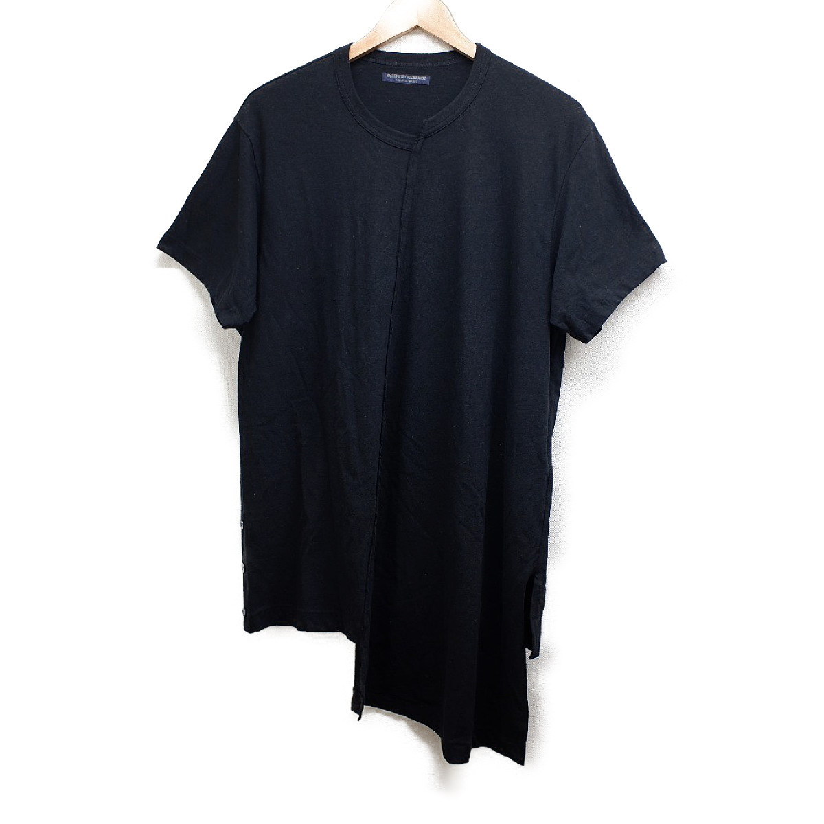 ヨウジヤマモトの2019年SS　リネン混　アシメントリー半袖Tシャツ　HH-T56-070　Diagonal Switch Short Sleeve Tee　の買取実績です。