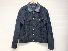 ディーゼルの正規 ブラック D-HILL-L 襟レザー クラッシュリペア Gジャンの買取実績です。