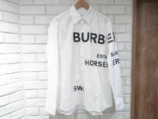 新宿店で、バーバリーの2020年SS ホースフェリープリント コットン オックスフォード オーバーサイズシャツを買取しました。状態は若干の使用感がある中古品です。