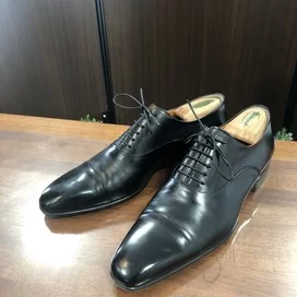 サントーニの6365　ブラック　レザー　ストレートチップシューズの買取実績です。