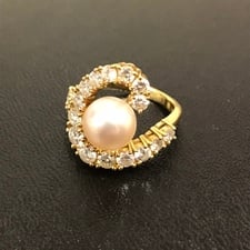 タサキ K18 D2.06ct 7㎜パール リング 買取実績です。