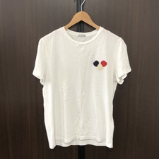 モンクレール 2015年　MAGLIA T-SHIRT　白　トリコロールカラーパッチ　半袖Tシャツ/半袖カットソー 買取実績です。