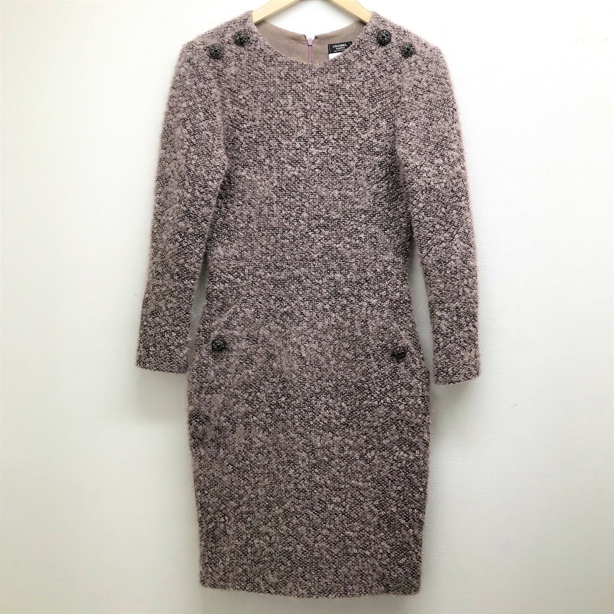 シャネルの洋服のピンク ブークレ ワンピースの買取実績です 年11月27日公開の情報です エコスタイル