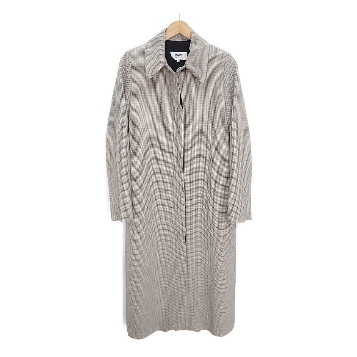 MM⑥ コート 確認用 MM6 Maison Margielaステンカラーコートグレーブラック - Pale Jute
