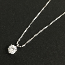 ダイヤモンド Pt850 0.74ct 1Pダイヤモンド ベネチアンチェーンネックレス 買取実績です。