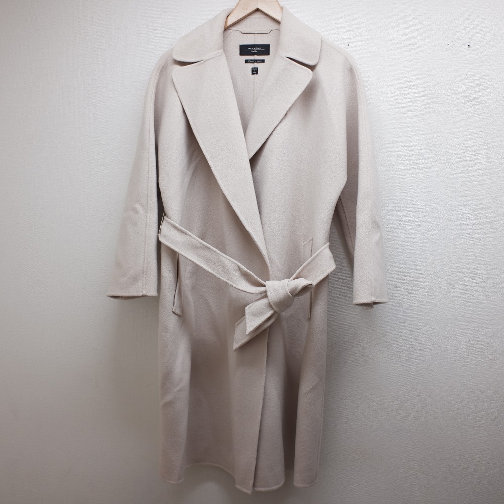 マックスマーラの洋服のピンクベージュ ウール100％ クチートアマーノ ベルト付きロングコートの買取実績 2020年12月23日公開情報