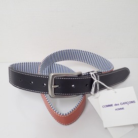 コムデギャルソンのブルー×オレンジ レザー ベルトの買取実績です。