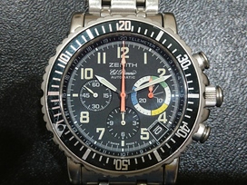 エコスタイル新宿店で、ゼニスの02.0480.450 エルプリメロ レインボーフライバック 自動巻き 腕時計を買取しました。