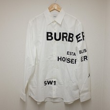 新宿店で、バーバリーの20SS 823776 ロゴ×ホースフェリー プリント オーバーサイズシャツを買取しました。状態は若干の使用感がある中古品です。