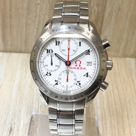 エコスタイル銀座本店で、オメガの323.10.40.40.04.001 オリンピック記念モデルのスピードマスター デイト 自動巻き腕時計を買取いたしました。