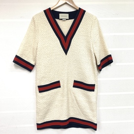 グッチの17年製 494888 ホワイト コットンブレンドドレスの買取実績です。