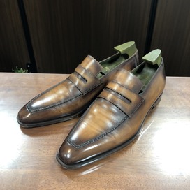 エコスタイル大阪心斎橋店にて、ベルルッティのANDY(アンディ)、レザーコインローファー/革靴(パティーヌ)を高価買取いたしました。