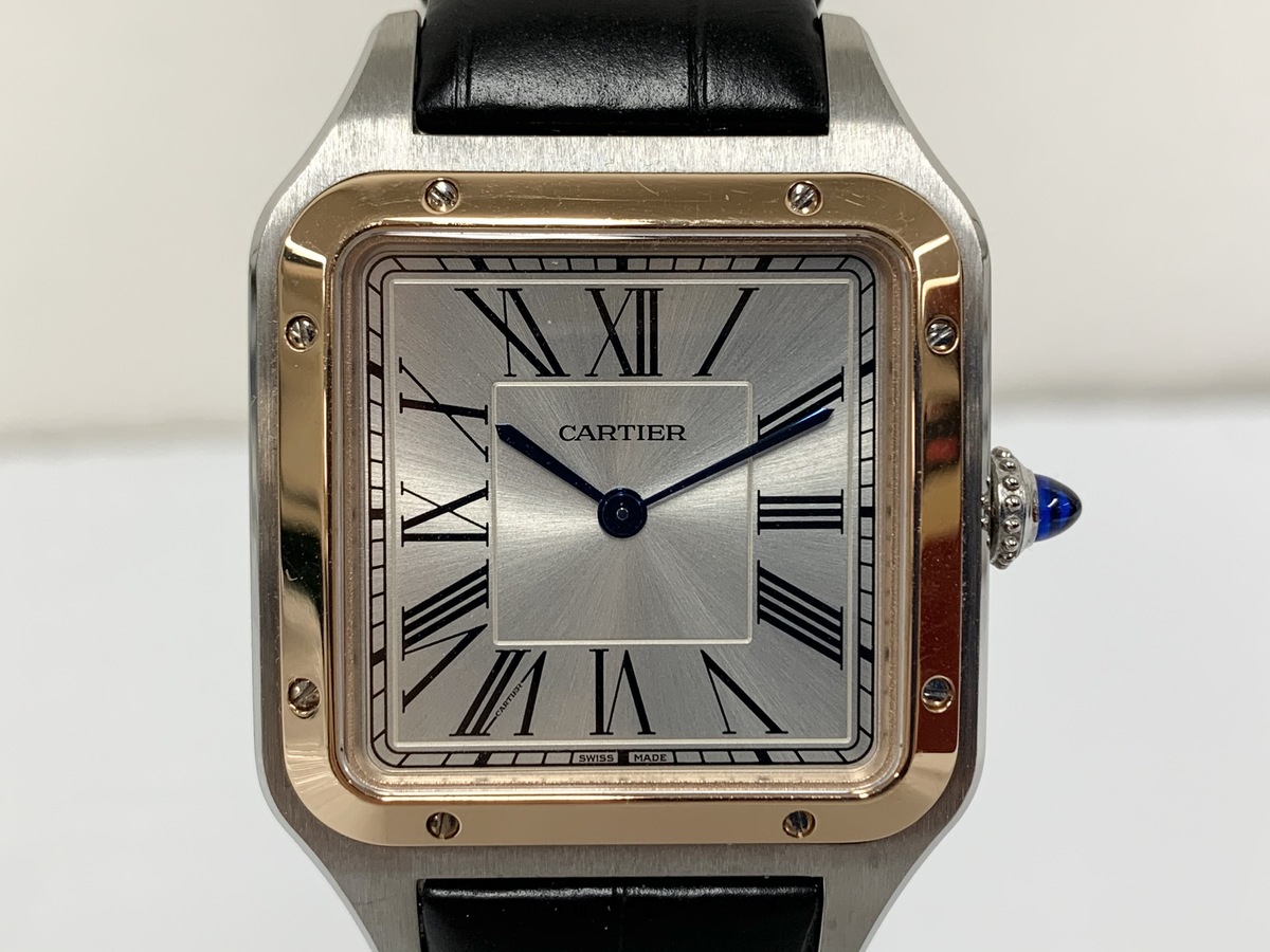 カルティエのW2SA0011 サントスデュモン 750PG×SS クオーツ時計の買取実績です。