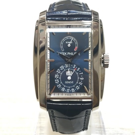 エコスタイル銀座本店で、パテックフィリップのモデル番号が5200G-001のゴンドーロ 8DAYS パワーリザーブ仕様の750WGケース シースルーバック 手巻き腕時計を買取いたしました。