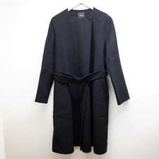 セオリー 19秋冬 ブラック New Divide Luxe Cloak Coat DF カシミヤウール ダブルフェイス ノーカラーコート 買取実績です。