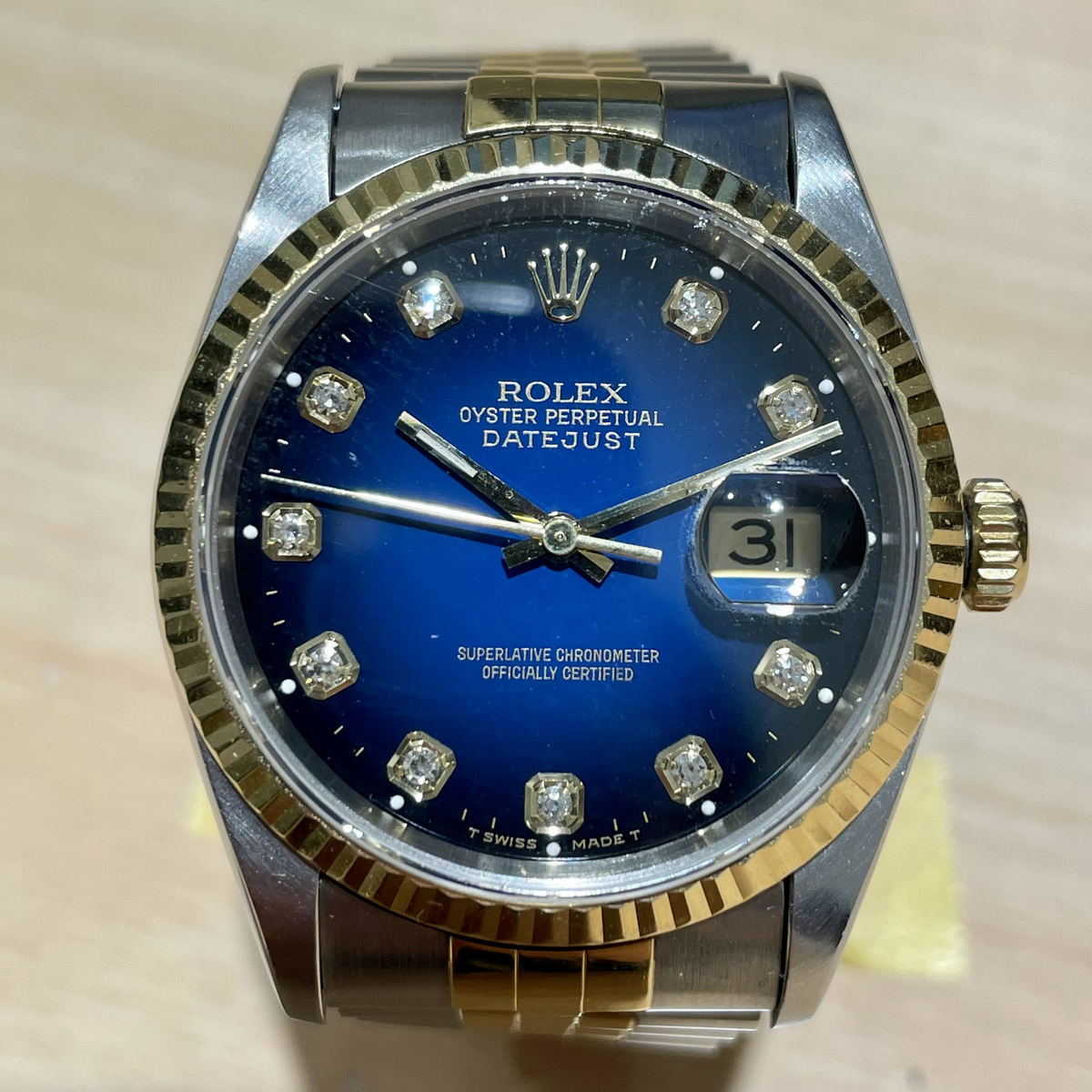 ロレックスのデイトジャスト Ref.116233G(SS×YG) S番 自動巻時計の買取実績です。