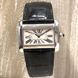 エコスタイル銀座本店で、カルティエの2599のタンクミニディヴァンのクロコベルトの腕時計を買取ました。