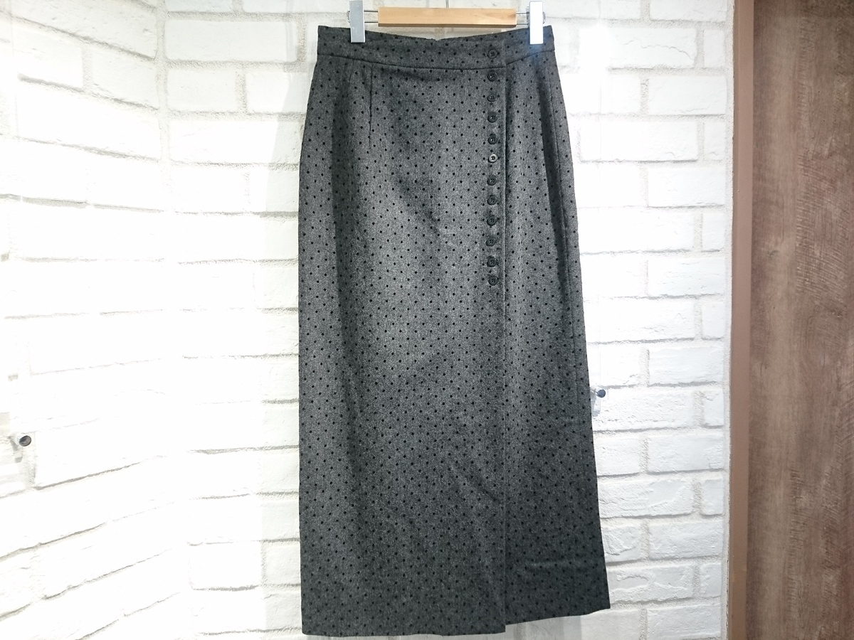 クラネの17109-6131 WOOL DOT WRAP SKIRT スカートの買取実績です。