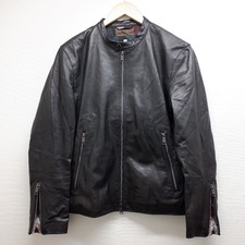 ブラックレーベル・クレストブリッジ 51F-01-401-09 20AW 裏地チェック ライトウェイト シープレザー シングルライダースジャケット 買取実績です。