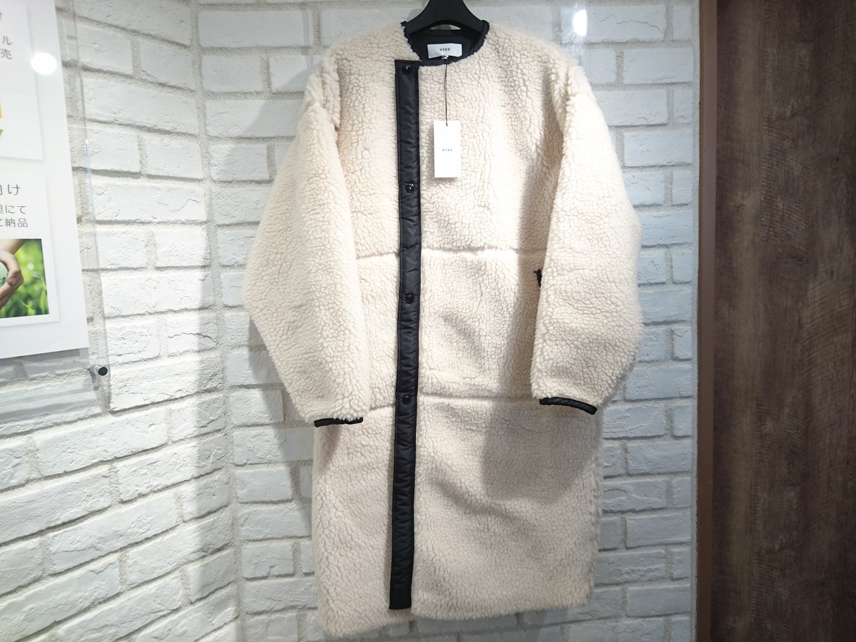 ハイクの20AW 202-17175 FAUX SHEARLING COAT ボアコートの買取実績です。