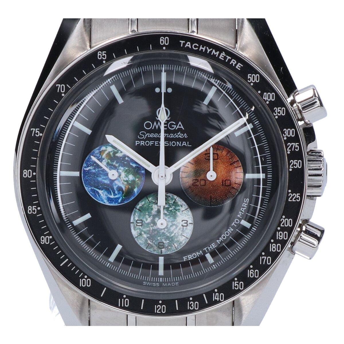オメガの3577.50 スピードマスター プロフェッショナル フロムザムーントゥマーズ 手巻き 腕時計の買取実績です。