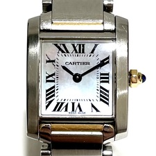 カルティエ タンクフランセーズSM 2384 SM/YG シェル文字盤 クオーツ腕時計 買取実績です。