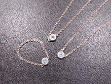 ティファニー シルバー カラーバイザヤード アクアマリン  リング、ブレス、ネックレス 3点 買取実績です。