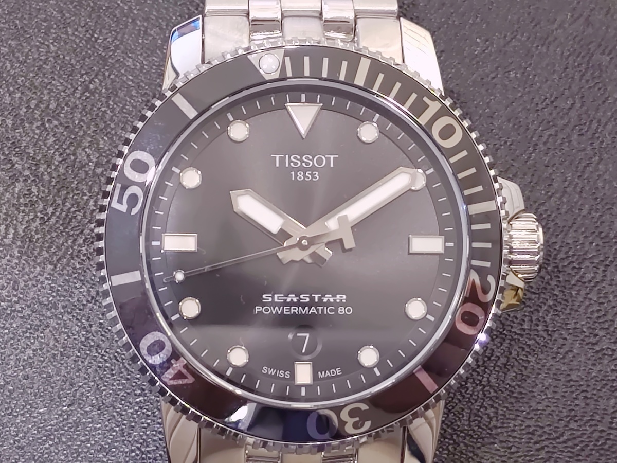 ティソのT120407A シースター1000 パワーマティック80 自動巻き腕時計の買取実績です。