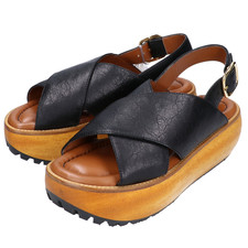 マルニ ZPMS000306 LA704 00N99 SANDALS WEDGE FULSBET ウッドソールサンダル 買取実績です。