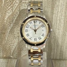 銀座本店では、エルメスのCP1.320 クリッパークラシック クオーツ腕時計を買取いたしました。状態は通常使用感があるお品物です。