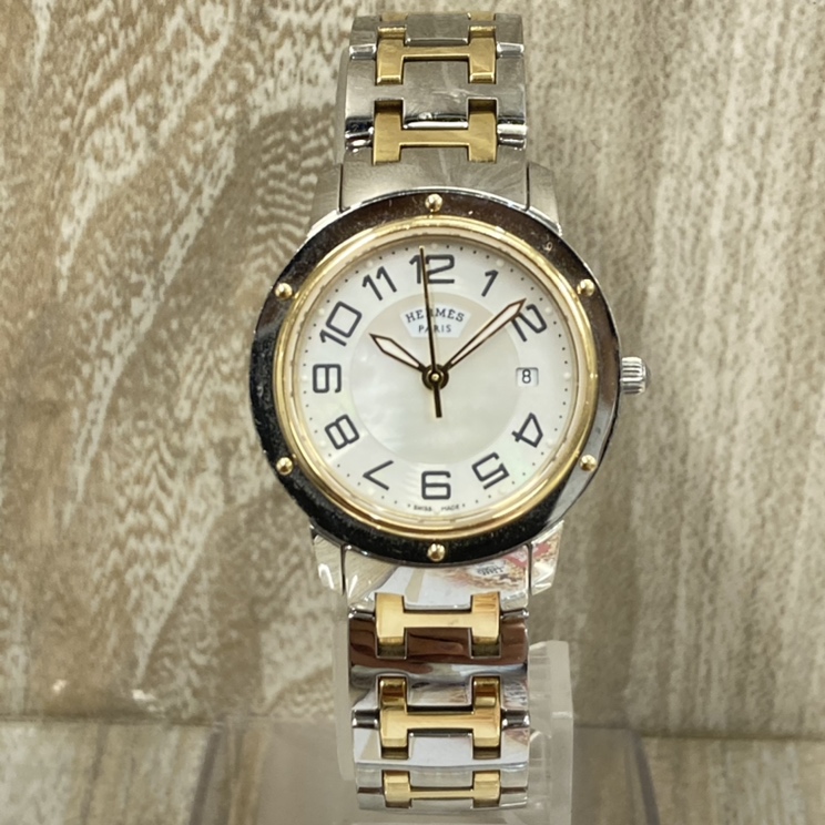 エルメスのCP1.320 クリッパー クオーツ腕時計の買取実績です。